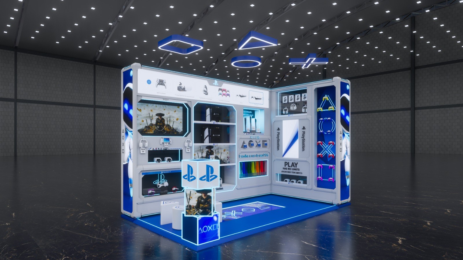 PlayStation store-in-store at KaBuM render