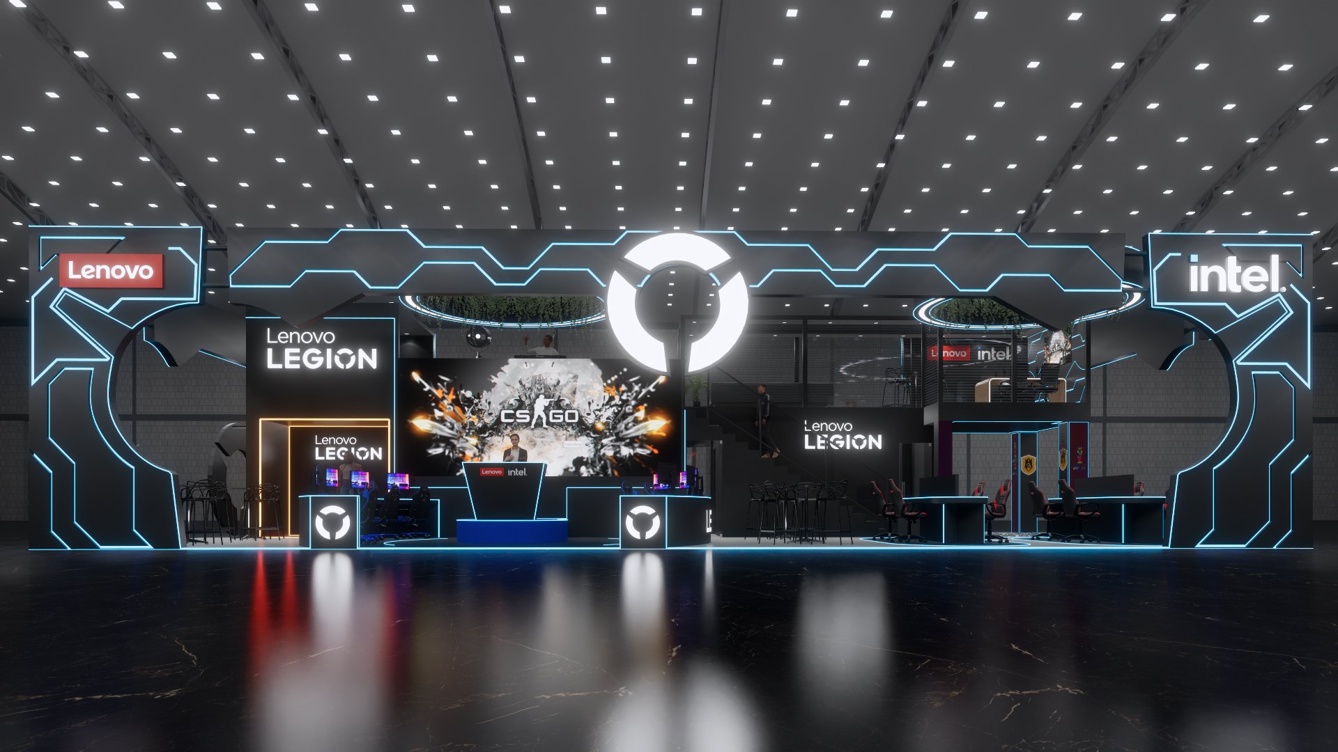 Lenovo Legion Gamescom stand render
