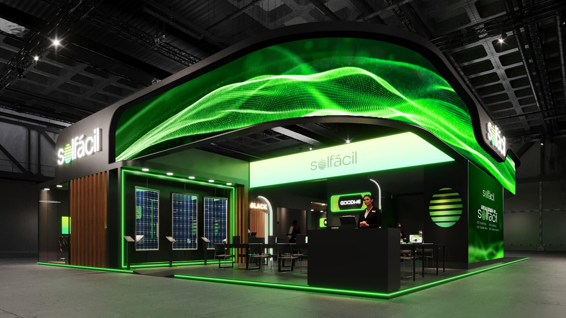 Solfácil Intersolar stand render